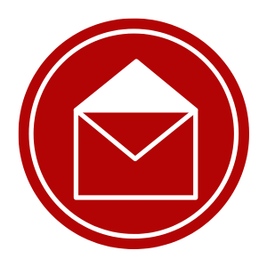 Graphic icon of an envelope, symbolizing e-letter or e-newsletter