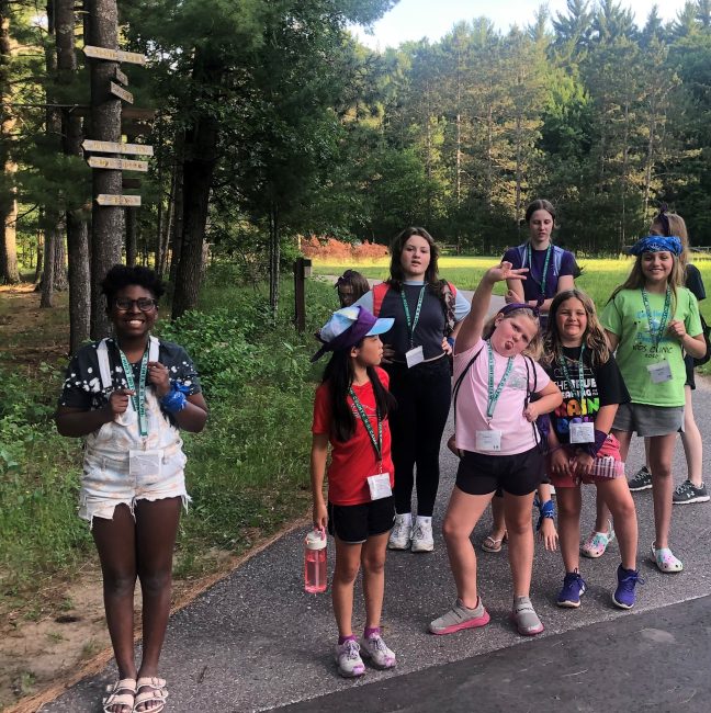 group of kids at summer camp