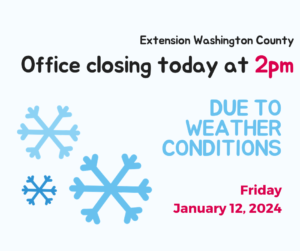 Office closing at 2pm today