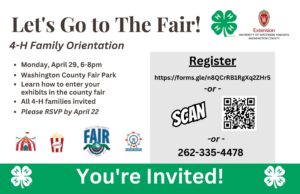 “Let’s Go to the Fair” 4-H Family Orientation