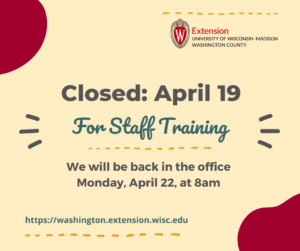 Closed Friday, April 19