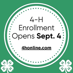 4-h enrollment opens Sept 4 4honline.com