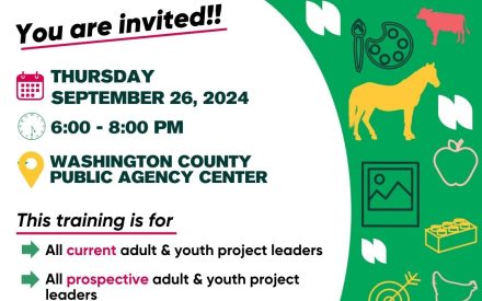 4-H Project Leader Training is September 26, 2024