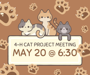 4-H Cat Project meets May 20