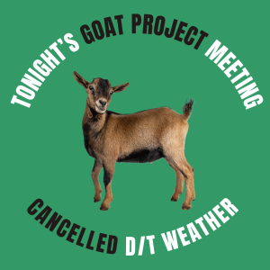 CANCELLED: May 15 Goat Project Meeting