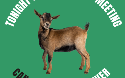 CANCELLED: May 15 Goat Project Meeting
