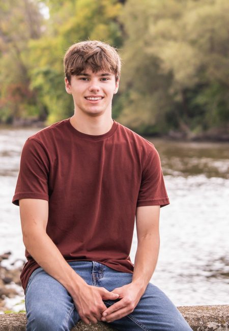 Young person's graduation photo