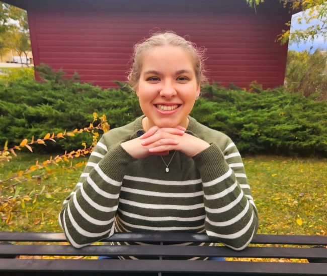 Young person's graduation photo