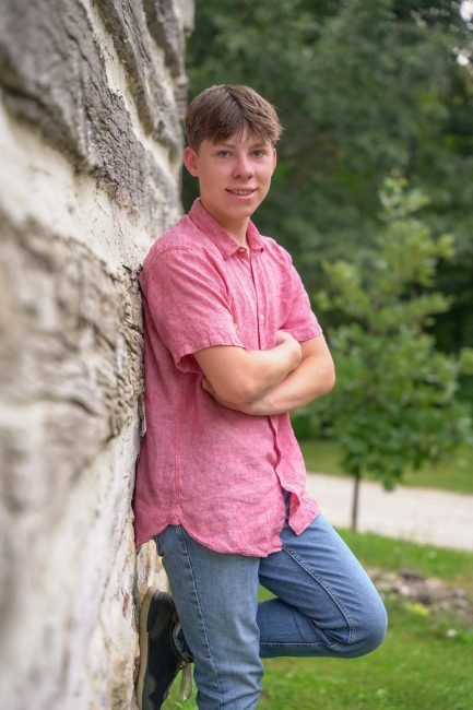 Young person's graduation photo