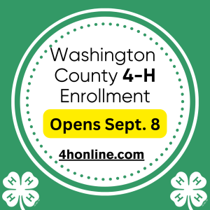 4-H Enrollment opens September 8th for 2025-2026