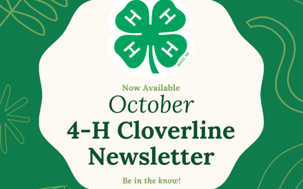 October Cloverline 4-H newsletter now posted