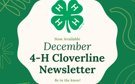 December Cloverline 4-H newsletter now posted