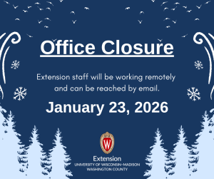 Extension office is closed January 23