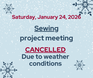 4-H Sewing project meeting cancelled
