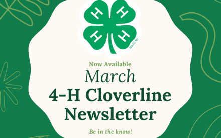March Cloverline 4-H newsletter now posted