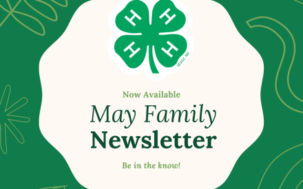 May Cloverline 4-H newsletter now posted