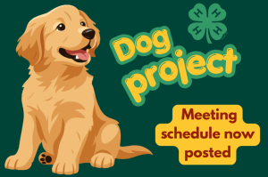 4-H Dog Project Meeting Schedule