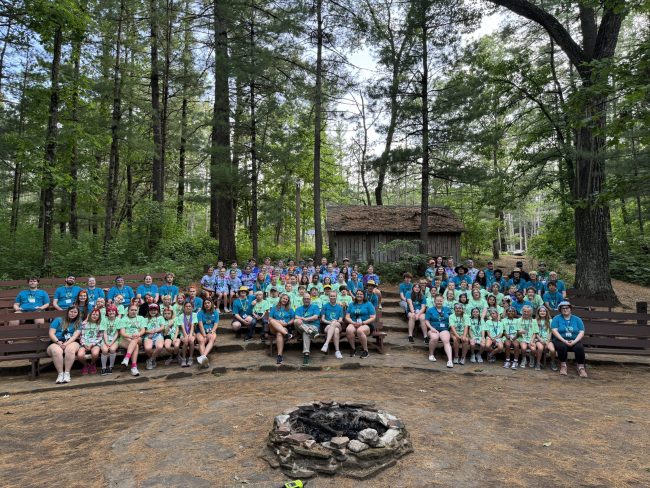 group photo of all camping youth and adults