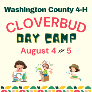 Register today for Cloverbud Day Camp