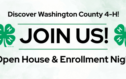 Washington County 4-H Open House: September 10