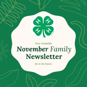 November Cloverline Newsletter Now Available